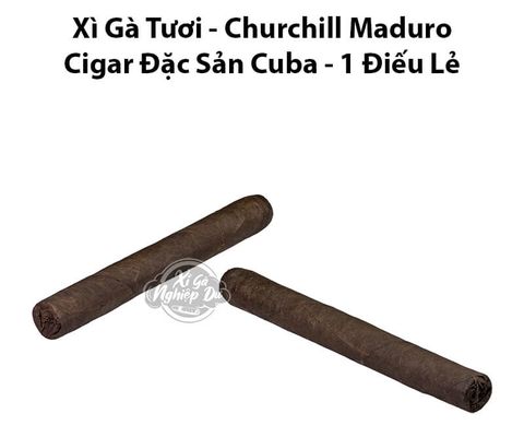 Cigar Tươi Size Churchill Maduro - Xì Gà Đặc Sản Cuba