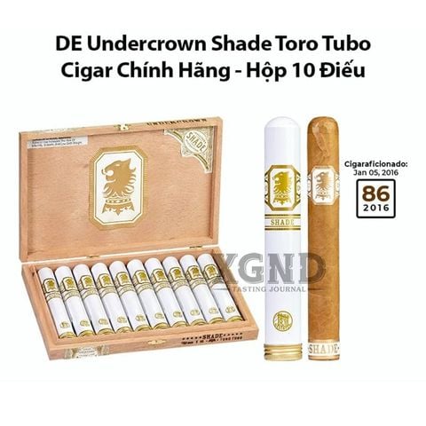 Cigar Liga Undercrown Shade Toro Tubo - Xì Gà Chính Hãng