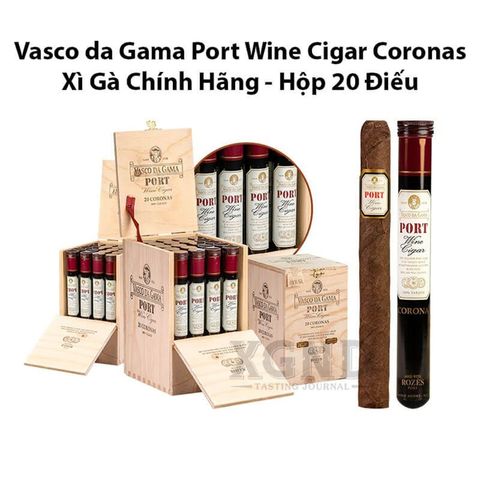 Cigar Vasco Da Gama Port Wine Cigar Corona Tubos - Xì Gà Chính Hãng