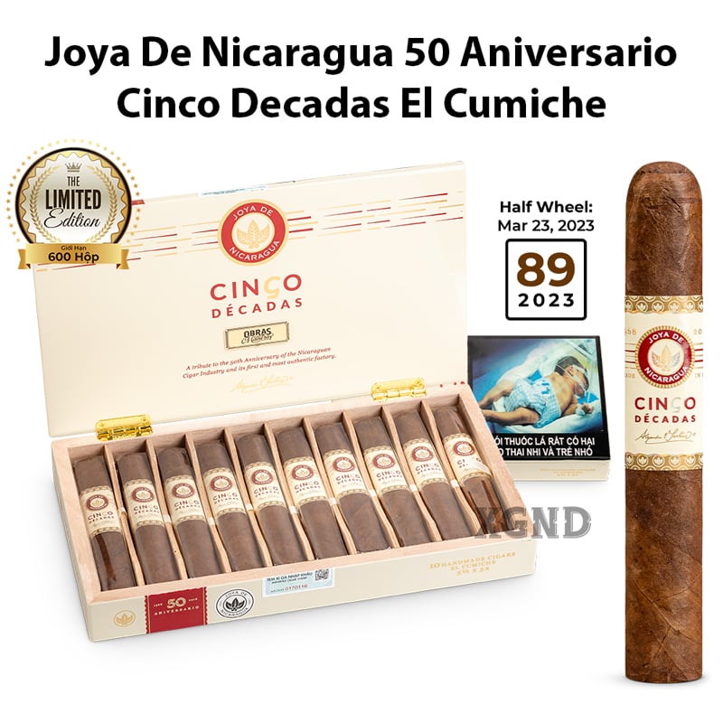 Cigar Joya De Nicaragua Cinco Decadas 50 Aniversario El Cumiche - Xì Gà Chính Hãng