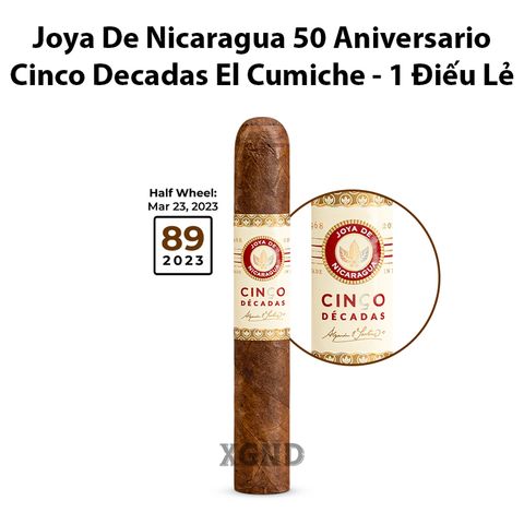 Cigar Joya De Nicaragua Cinco Decadas 50 Aniversario El Cumiche - Xì Gà Chính Hãng
