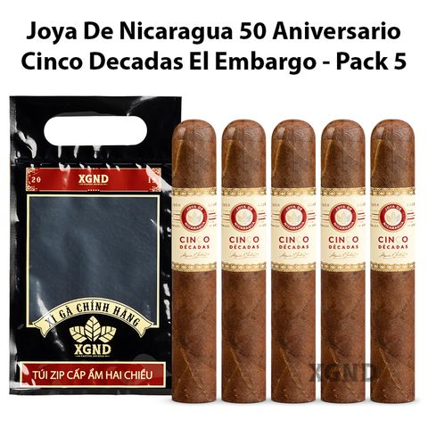 Cigar Joya De Nicaragua Cinco Decadas 50 Aniversario El Embargo - Xì Gà Chính Hãng