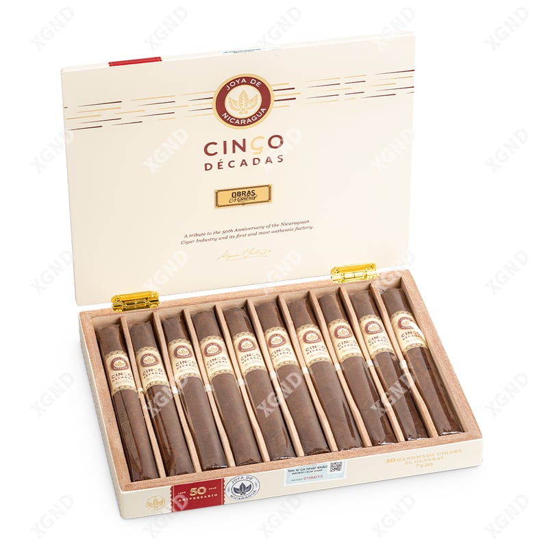 Cigar Joya De Nicaragua Cinco Decadas 50 Aniversario El General - Xì Gà Chính Hãng