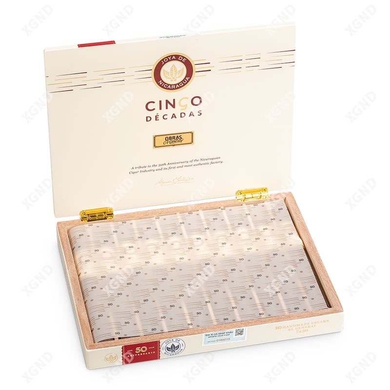 Cigar Joya De Nicaragua Cinco Decadas 50 Aniversario El General - Xì Gà Chính Hãng