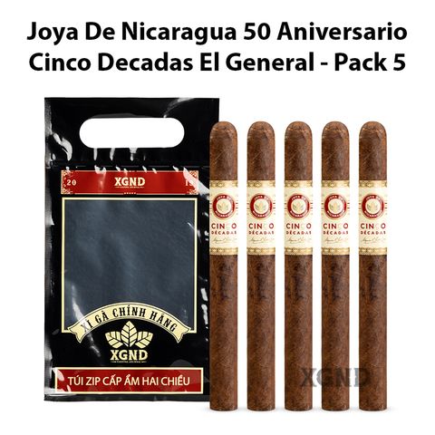 Cigar Joya De Nicaragua Cinco Decadas 50 Aniversario El General - Xì Gà Chính Hãng