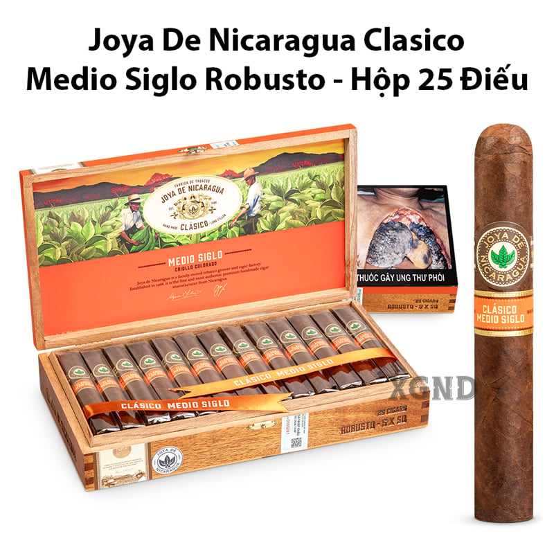 Cigar Joya De Nicaragua Clasico Medio Siglo Robusto - Xì Gà Chính Hãng