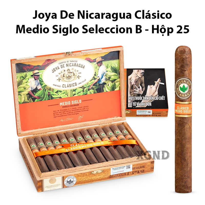Cigar Joya De Nicaragua Clasico Medio Siglo Seleccion B - Xì Gà Chính Hãng