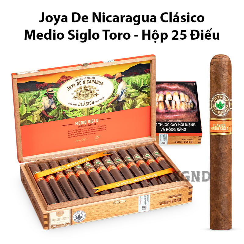 Cigar Joya De Nicaragua Clasico Medio Siglo Toro - Xì Gà Chính Hãng