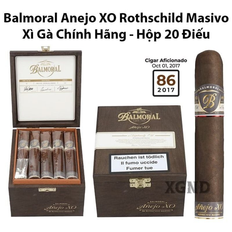 Cigar Balmoral Anejo XO Rothschild Masivo - Xì Gà Dominica Chính Hãng