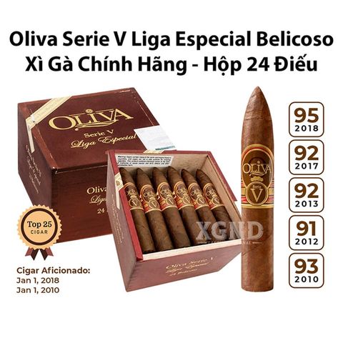 Cigar Oliva Serie V Liga Especial Belicoso - Xì Gà Chính Hãng