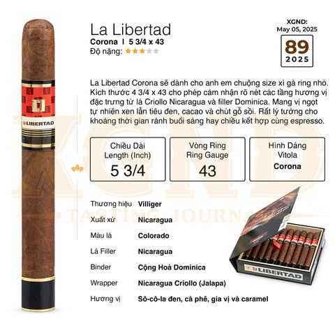 Cigar La Libertad Corona - Xì Gà Chính Hãng