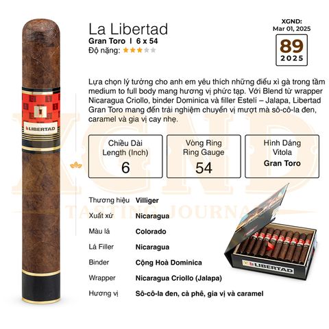 Cigar La Libertad Gran Toro - Xì Gà Chính Hãng