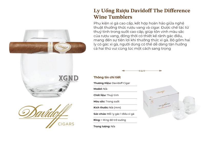 Ly Uống Rượu Davidoff The Difference Wine Tumblers Chính Hãng