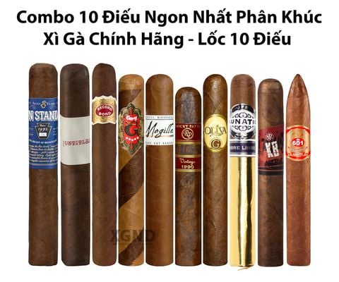 Combo 10 Điếu Ngon Nhất Phân Khúc - Lốc 10 Điếu Xì Gà Chính Hãng