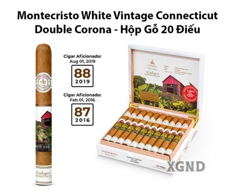 Cigar Montecristo White Vintage Connecticut Double Corona - Xì Gà Chính Hãng