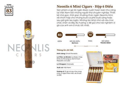 Cigar Neonlis Mini Cigars - Xì gà Việt Nam Chính hãng