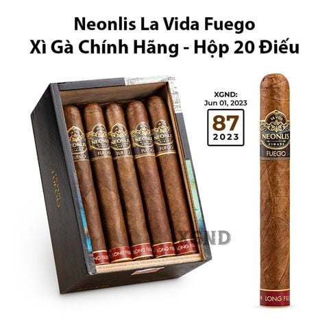 Cigar Neonlis La Vida Fuego Grand Corona - Xì Gà Chính Hãng