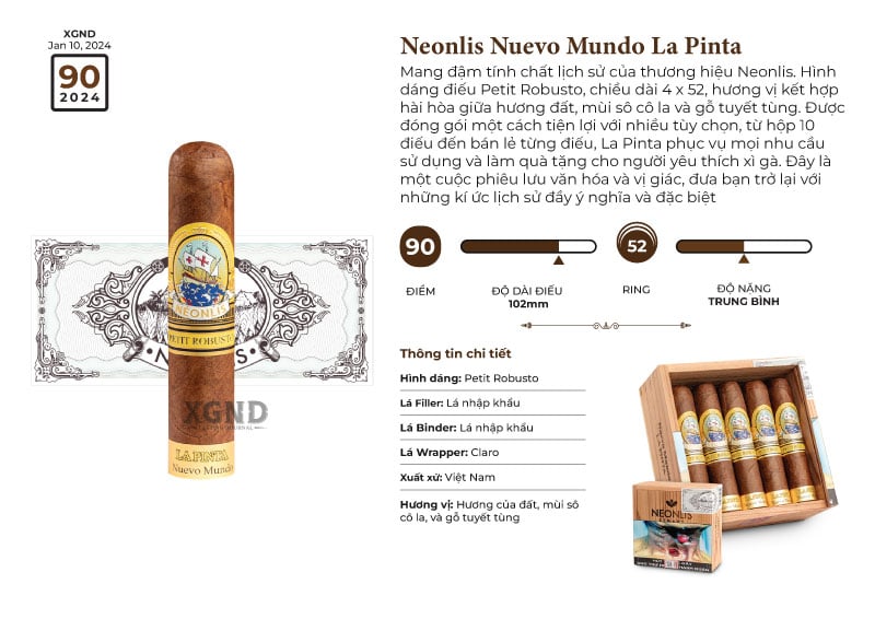 Cigar Neonlis Nuevo Mundo La Pinta - Xì Gà Chính Hãng