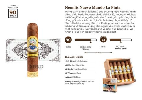 Cigar Neonlis Nuevo Mundo La Pinta - Xì gà Việt Nam Chính hãng