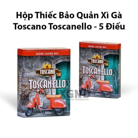 Hộp Thiếc Toscano Bảo Quản Cigar Toscanello Chính Hãng