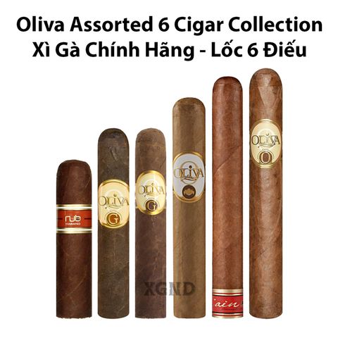 Cigar Oliva Assorted 6 Cigar Collection - Lốc 6 Điếu Xì Gà Chính Hãng