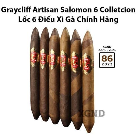 Cigar Graycliff Artisan Salomon 6 Colletcion - Lốc 6 Điếu Xì Gà Chính Hãng