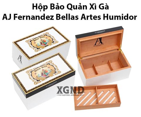 Hộp Bảo Quản Xì Gà AJ Fernandez Bellas Artes - Humidor Thủ Công Chính Hãng