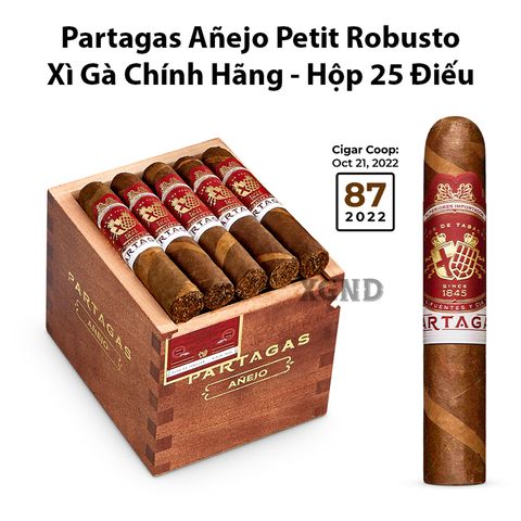 Cigar Partagas Añejo Petit Robusto - Xì Gà Chính Hãng