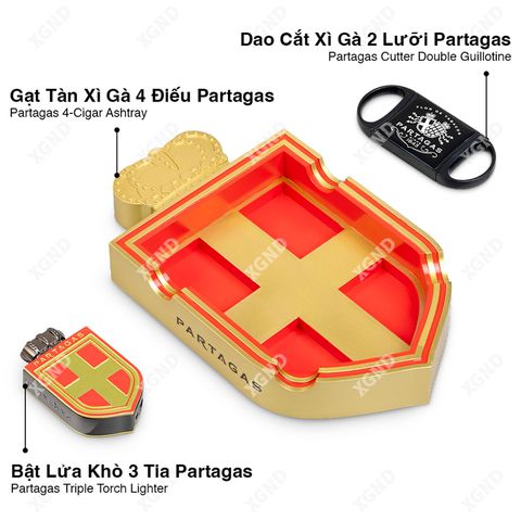 Bộ 3 Món Phụ Kiện Xì Gà Partagas Gift Set - Phụ Kiện Xì Gà Chính Hãng