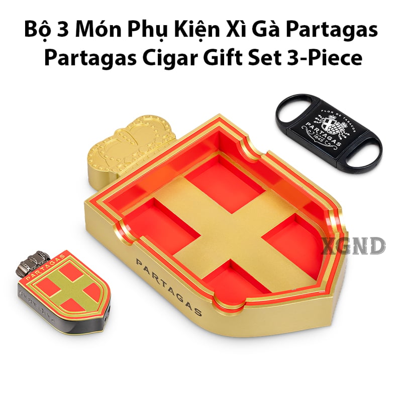 Bộ 3 Món Phụ Kiện Xì Gà Partagas Gift Set - Phụ Kiện Xì Gà Chính Hãng