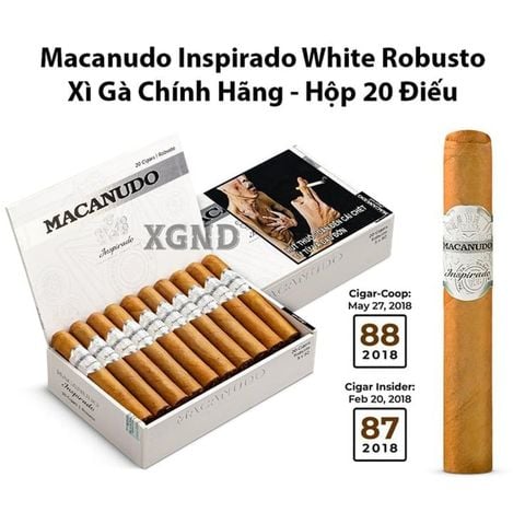 Cigar Macanudo Inspirado White Robusto - Xì Gà Chính Hãng