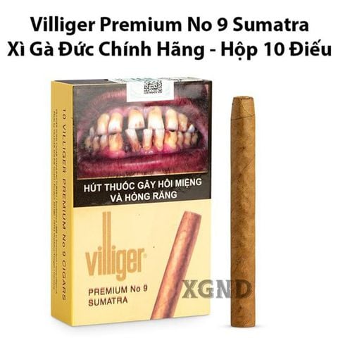 Cigar Villiger Premium No 9 Sumatra - Xì Gà Đức Chính Hãng