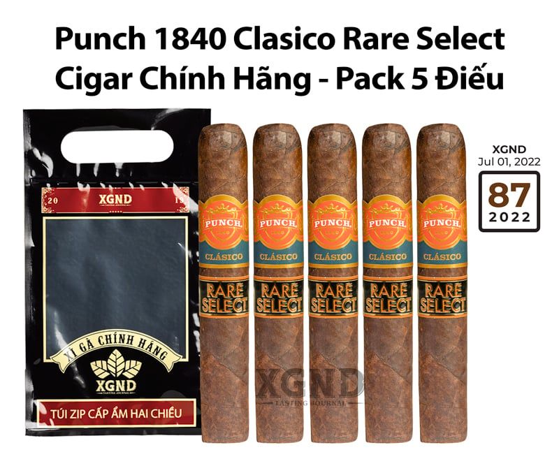 Cigar Punch 1840 Clasico Rare Select Robusto Xì Gà Punch Chính Hãng