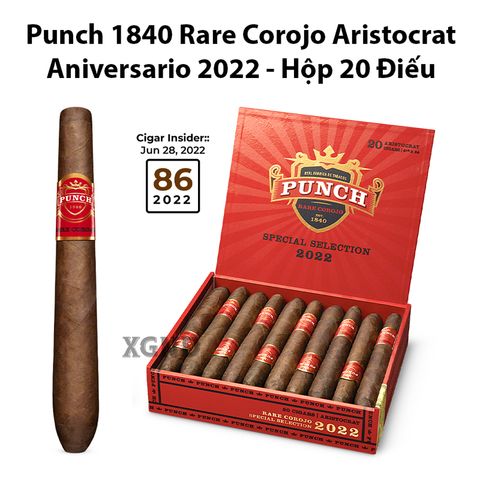 Cigar Punch 1840 Rare Corojo Aristocrat Aniversario 2022 - Xì Gà Chính Hãng