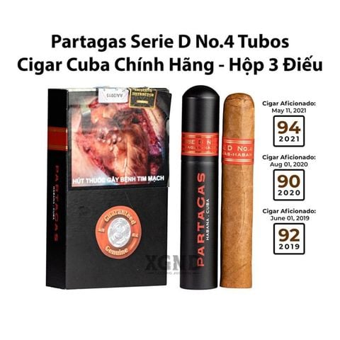 Cigar Cuba Partagas Serie D No 4 -  Xì Gà Cuba Chính Hãng