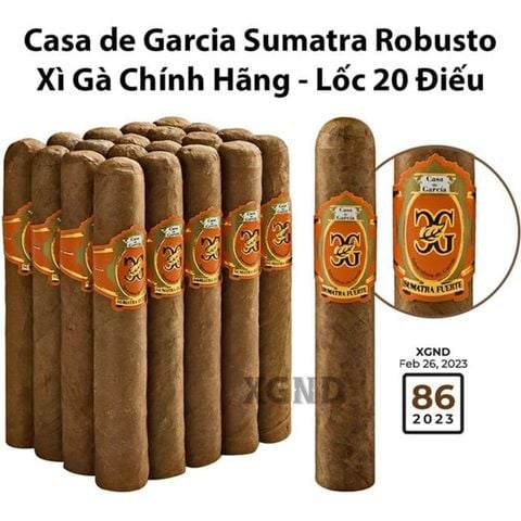 Cigar Casa de Garcia Sumatra Robusto - Xì Gà Chính Hãng