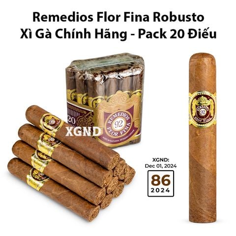 Cigar Remedios Flor Fina Natural Robusto - Xì Gà Chính Hãng