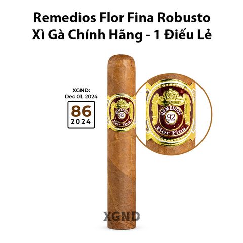 Cigar Remedios Flor Fina Natural Robusto - Xì Gà Chính Hãng