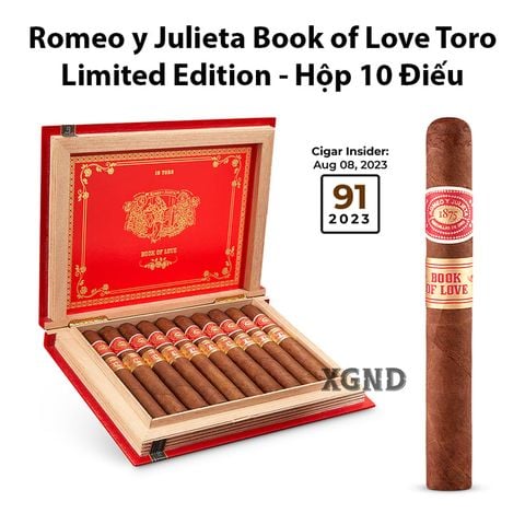 Cigar Romeo y Julieta Book of Love Toro Limited Edition - Xì Gà Chính Hãng