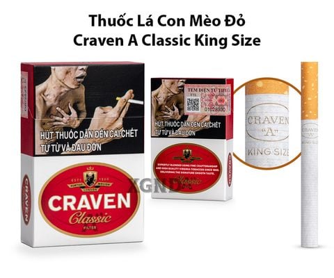 Thuốc Lá Con Mèo Đỏ Craven A Classic King Size - Thuốc Lá Chính Hãng