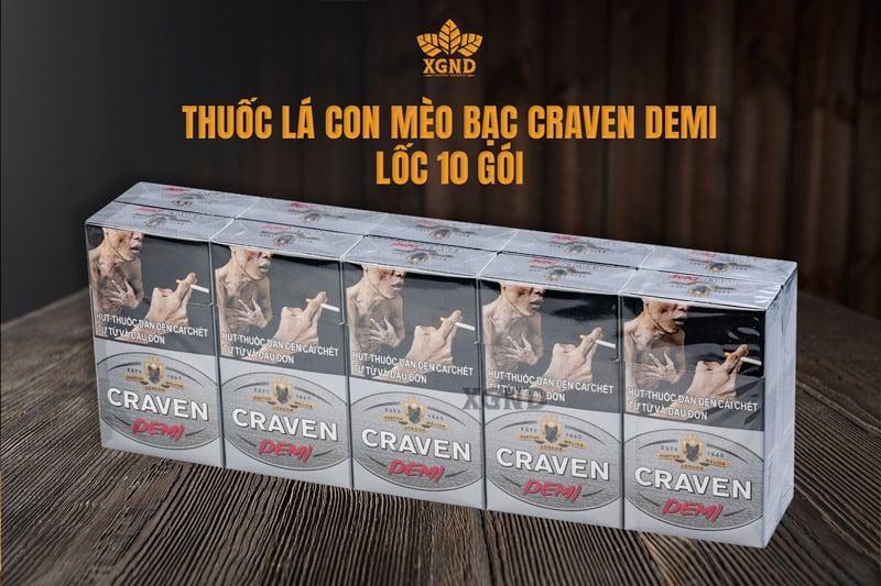 Thuốc lá mèo DEMI BẠC