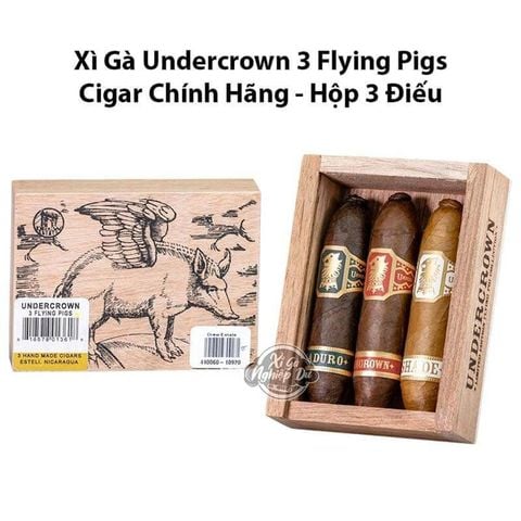 Cigar Undercrown Flying Pigs Limited Collection - Hộp 3 Điếu Xì Gà Chính Hãng