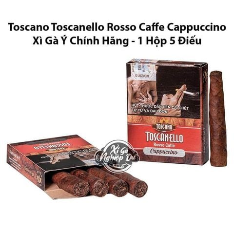 Cigar Mini Toscano Toscanello Rosso Caffe Cappuccino - Xì Gà Sữa Ý Chính Hãng