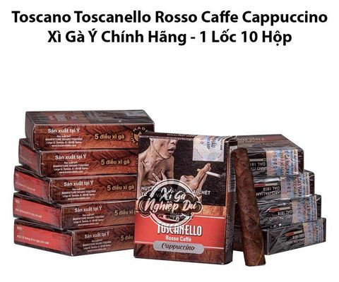 Cigar Mini Toscano Toscanello Rosso Caffe Cappuccino - Xì Gà Sữa Ý Chính Hãng
