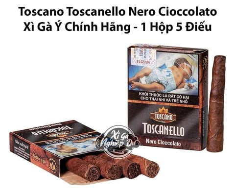 Cigar Mini Toscano Toscanello Nero Cioccolato - Xì Gà Ý Chính Hãng