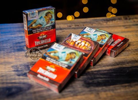 Cigar Mini Toscano Toscanello Rosso Caffè - Xì Gà Sữa Chính Hãng