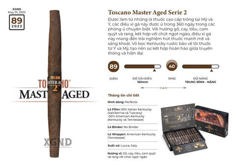 Cigar Toscano Master Aged Serie 2 - Xì Gà Chính Hãng