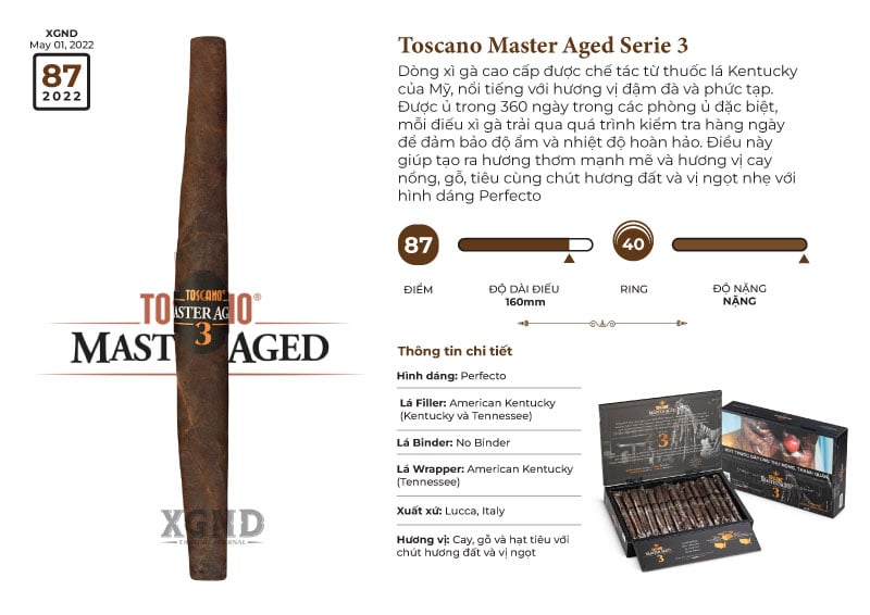 Cigar Toscano Master Aged Serie 3 - Xì Gà Chính Hãng