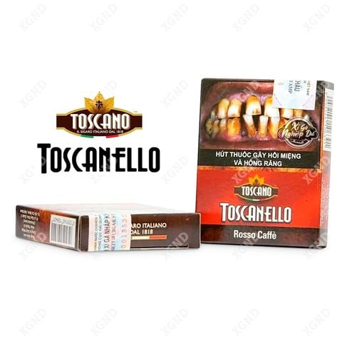 Cigar Mini Toscano Toscanello Rosso Caffè - Xì Gà Sữa Chính Hãng