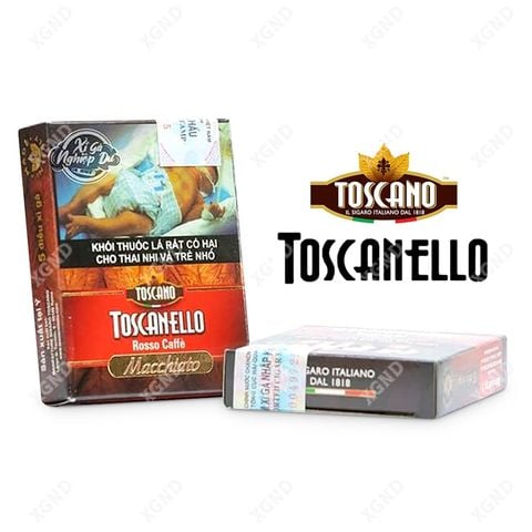 Cigar Mini Toscano Toscanello Rosso Macchiato - Xì Gà Sữa Chính Hãng